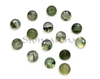 Loose Semi Precious Gemstone Suppliers Jewelry Making AG-5060 48X12X7 MM Handmade Pendant Cabochon New Arrivals Moss Agate Cabochon