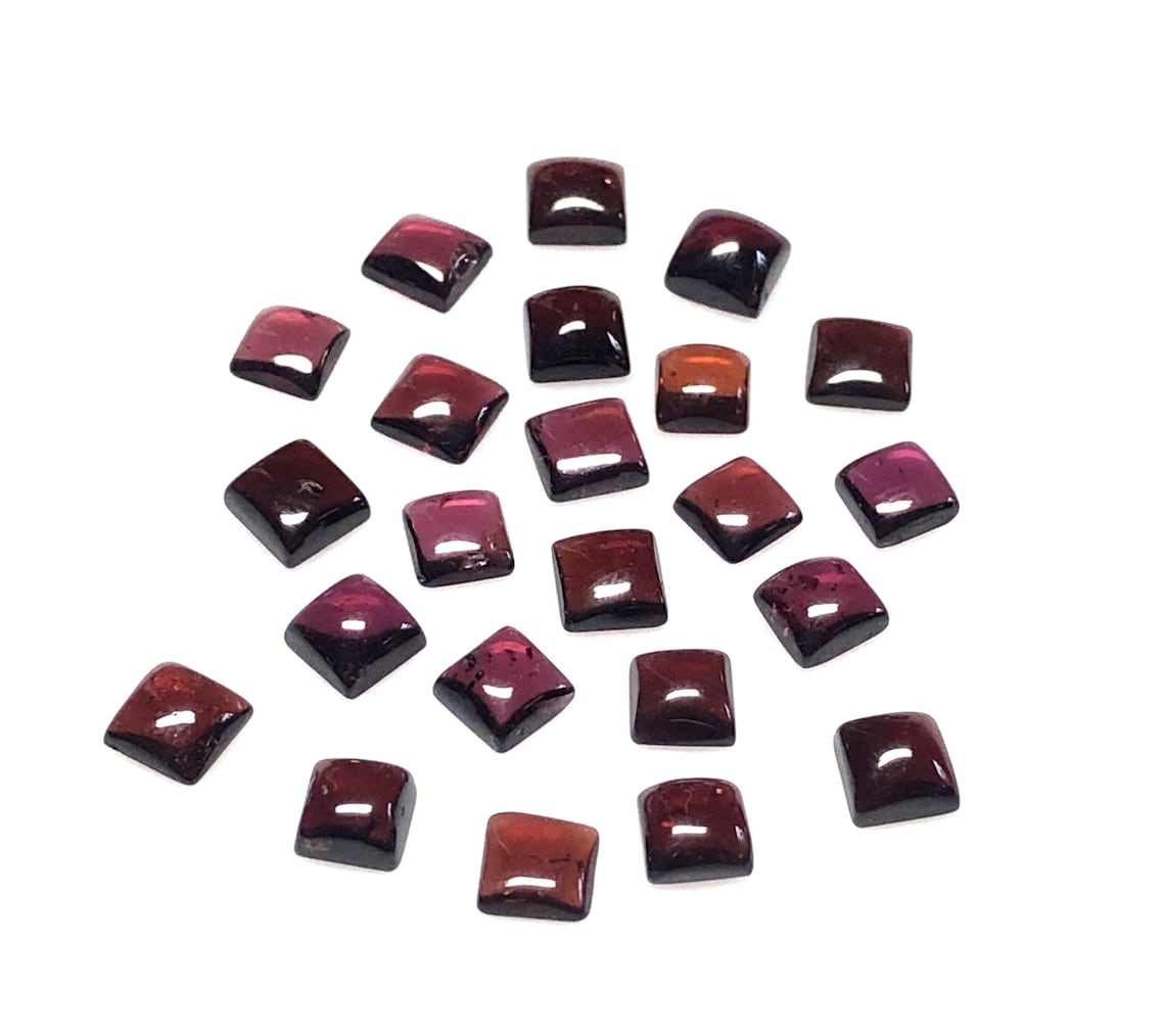Loose Square Cabochon Lot Natural Smooth Etsy