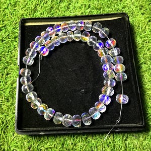 Fire Rainbow Quartz Faceted Beads: AAA Rondelle Jewelry Making