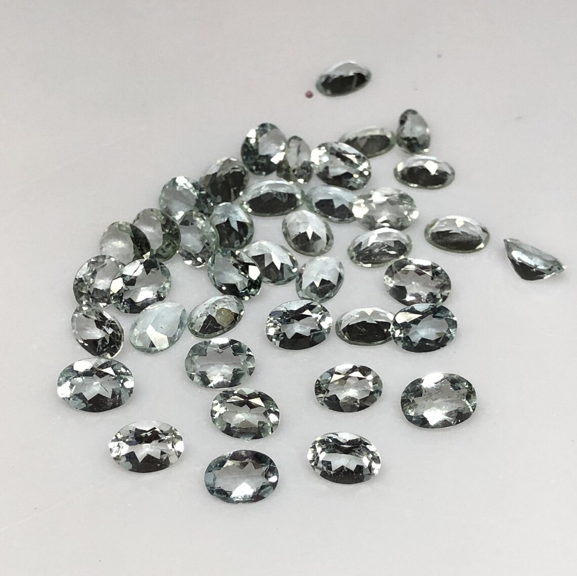 Loose Aquamarine Oval Cut Gemstone Lot 7x5 mm Natural Etsy