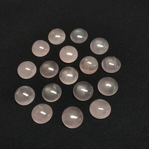 Natural Rose Quartz Oval Cabochon 7 Psc. Rose Quartz Cut Gemstone Rose Quartz Rose Cut Cabochon 14x10 mm