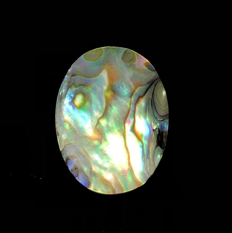 Abalone Shell Oval Cabochon 26 Cts Abalone Smooth Cabochon Abalone Shell e Gemstone. Natural Abalone Designer Gemstone 27x20 mm