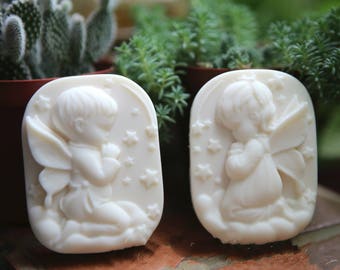 4 cavities Angel boys Angel girls silicone soap mold Rectangle soap mold silicone molds plaster mold Ice mold silicone mold chocolate mold