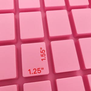 24 håligheter Små rektangulära silikontvålform Rektangulär tvålform Silikonformar Gipsform Isform Silikonform Chokladform