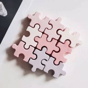 7 cavities Puzzle silicone soap mold Puzzle soap mold silicone molds puzzle mold resin mold candle mold cake mold