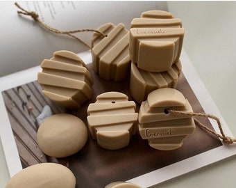8 cavities Circle with Stripe silicone soap mold Circle soap mold silicone mold circle Cylinder Round mold silicone mold candle mold