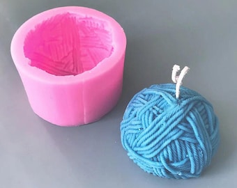 Knitting Wool Silicone Candle Mold Ball Shape Aromatherapy Plaster Soap Moulds Knitting Wool Silicone Candle Mold Ball Shape Aromatherapy Plaster Soap Moulds