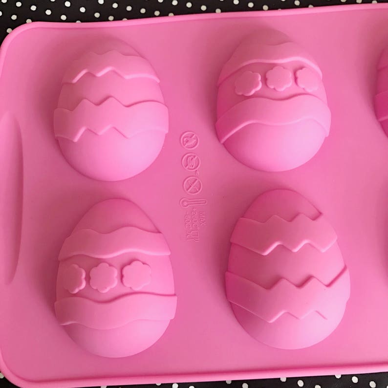 6 Cavities Easter Eggs Silicone Soap Mold Rabbit Soap Mold Etsy