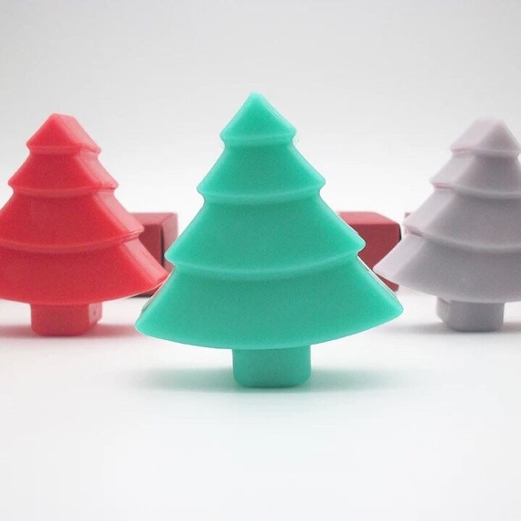 1 Cavity 3D Christmas Tree Silicone Soap Mold Soap Mold Silicone