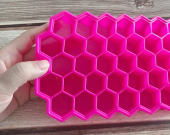 Mini Hexagon Shape silicone mold soap mold silicone molds plaster mold Ice mold silicone mold chocolate mold candle mold Bee Honeycomb mold