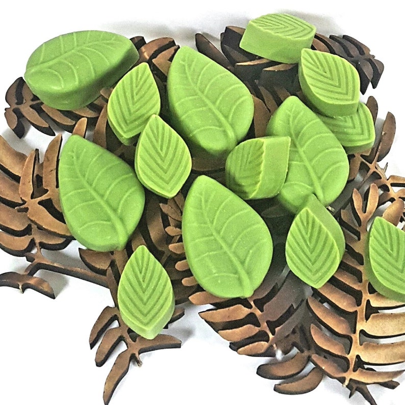 6 Cavities Leaf Silicone Soap Mold Circle Soap Mold Silicone Etsy