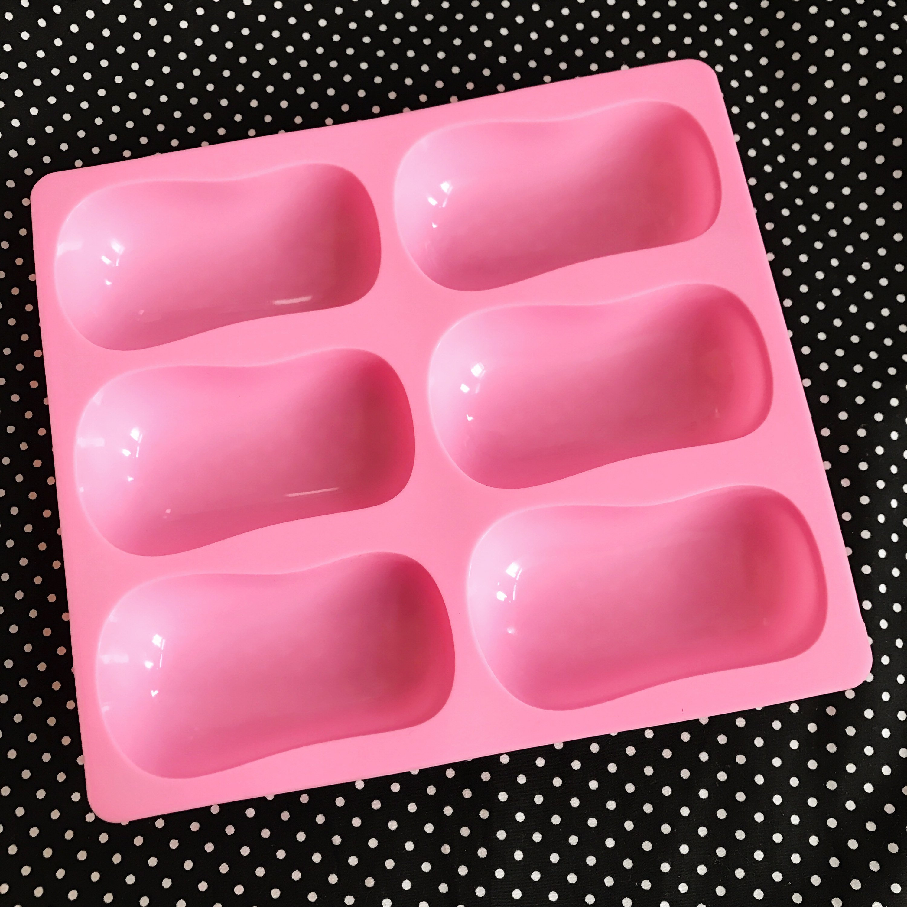 6 Cavities Basic Oval Silicone Soap Mold Oval Soap Mold Etsy