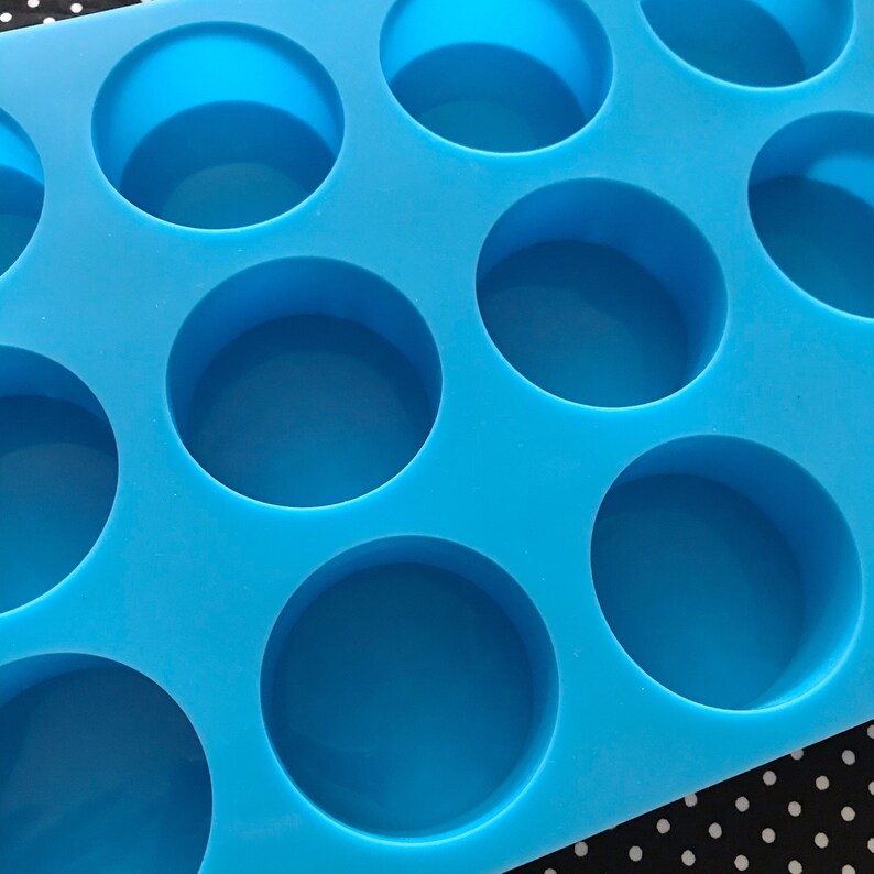 12 Cavities 1.8 Circle Silicone Soap Mold Circle Soap Mold Etsy