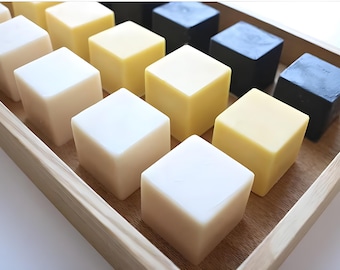 8 cavities 2x2x2 inch cube silicone soap mold Square soap mold silicone molds plaster mold Ice mold silicone mold cube silicone mold