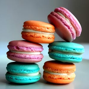 3D Macaron Silikonseifenform Seifenform Silikonformen Form für Seifenform Kuchenform Silikonform Obstform Resinform Eisform Kerze