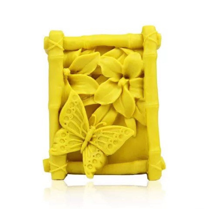 Butterfly flower silicone soap mold flower soap mold silicone molds Rose plaster mold Ice mold silicone mold resin mold candle mold
