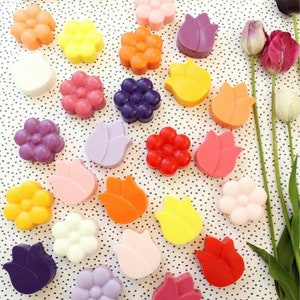 6 cavities Daisy Tulip Flower silicone soap mold soap mold silicone molds flower plaster mold Ice mold silicone mold resin mold candle mold