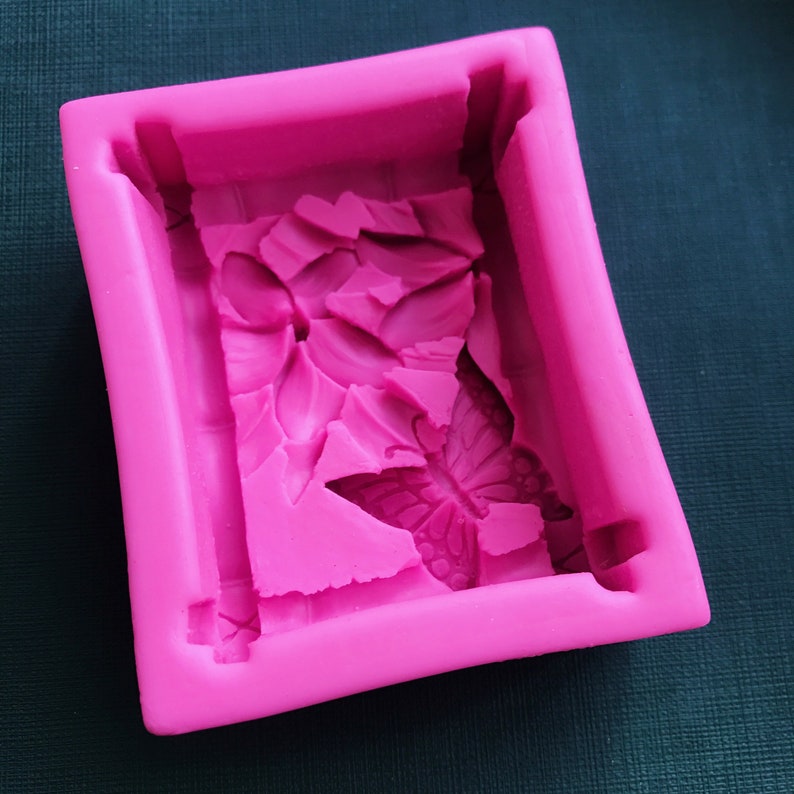 Butterfly flower silicone soap mold flower soap mold silicone molds Rose plaster mold Ice mold silicone mold resin mold candle mold image 6