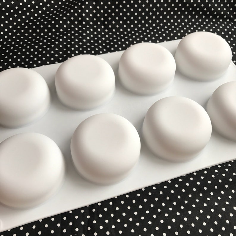 8 cavities Circle silicone soap mold Circle soap mold silicone Etsy