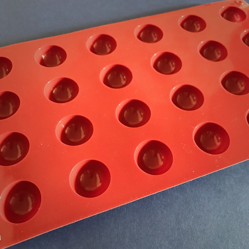 24 cavities Mini Circle Dome silicone soap mold Circle sphere Etsy