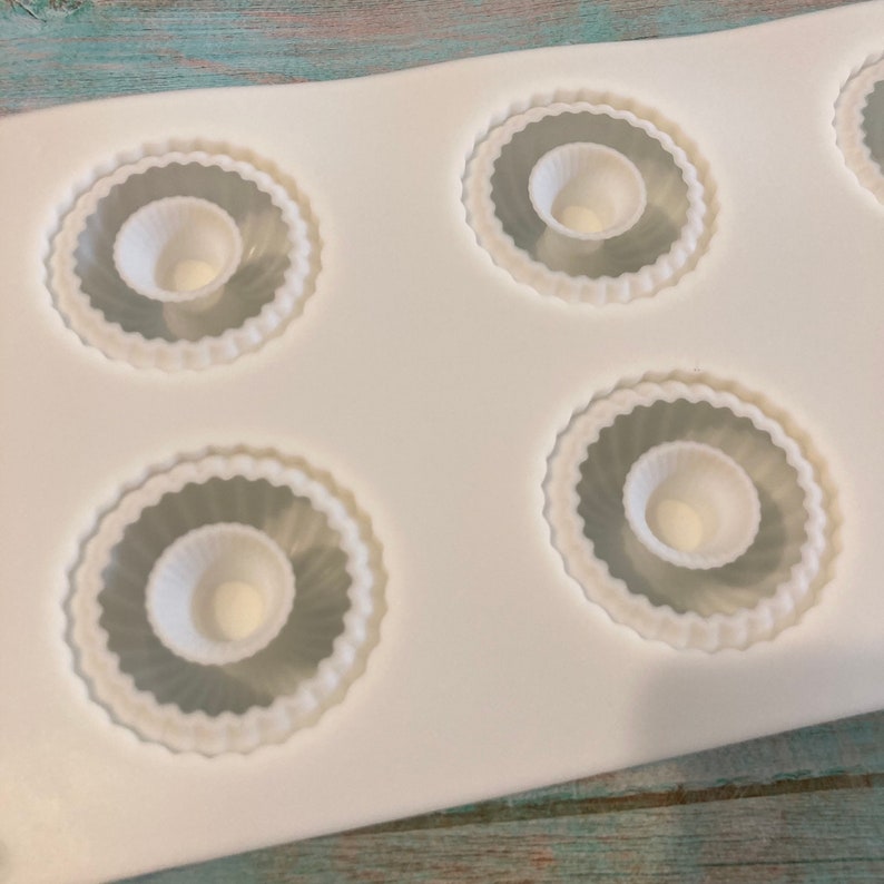 6 Cavities Strip Circle Silicone Soap Mold Circle Soap Mold Etsy