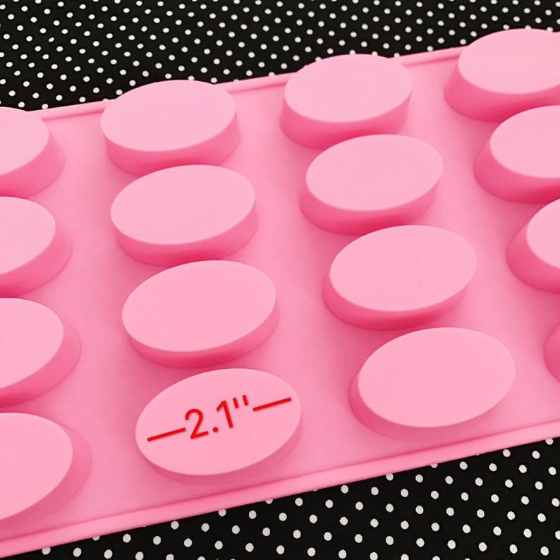 16 Cavities Small Oval Silicone Soap Mold Oval Soap Mold Etsy