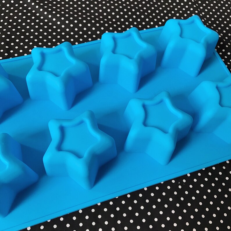 8 Cavities Star Silicone Soap Mold Star Soap Mold Silicone Etsy