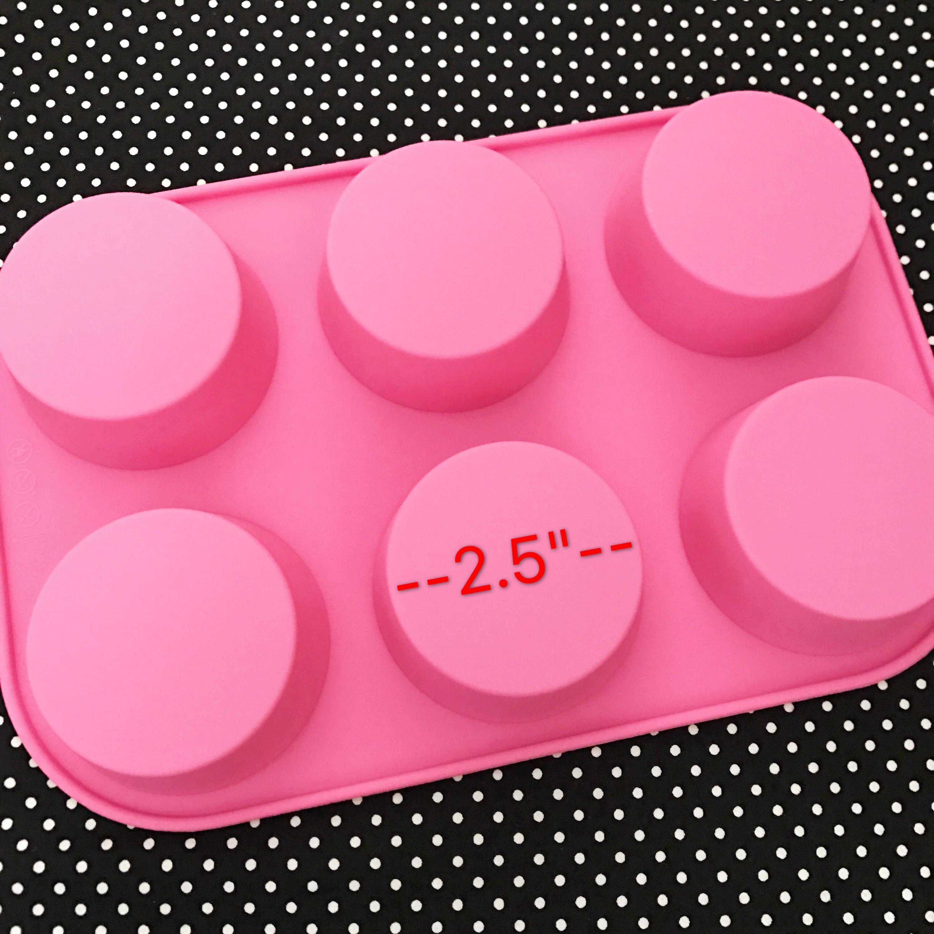 6 Cavities Circle Silicone Soap Mold Circle Soap Mold Silicone Etsy UK