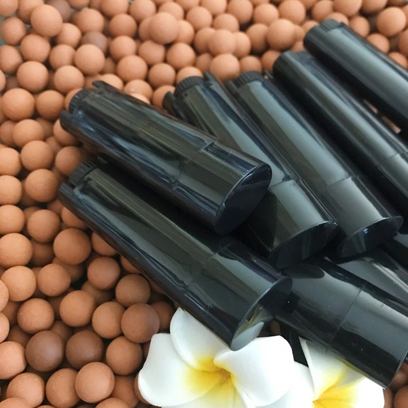 10 pcs/ 4.45g/0.15oz Black Oval Lip Balm Tubes Lipstick Empty Etsy