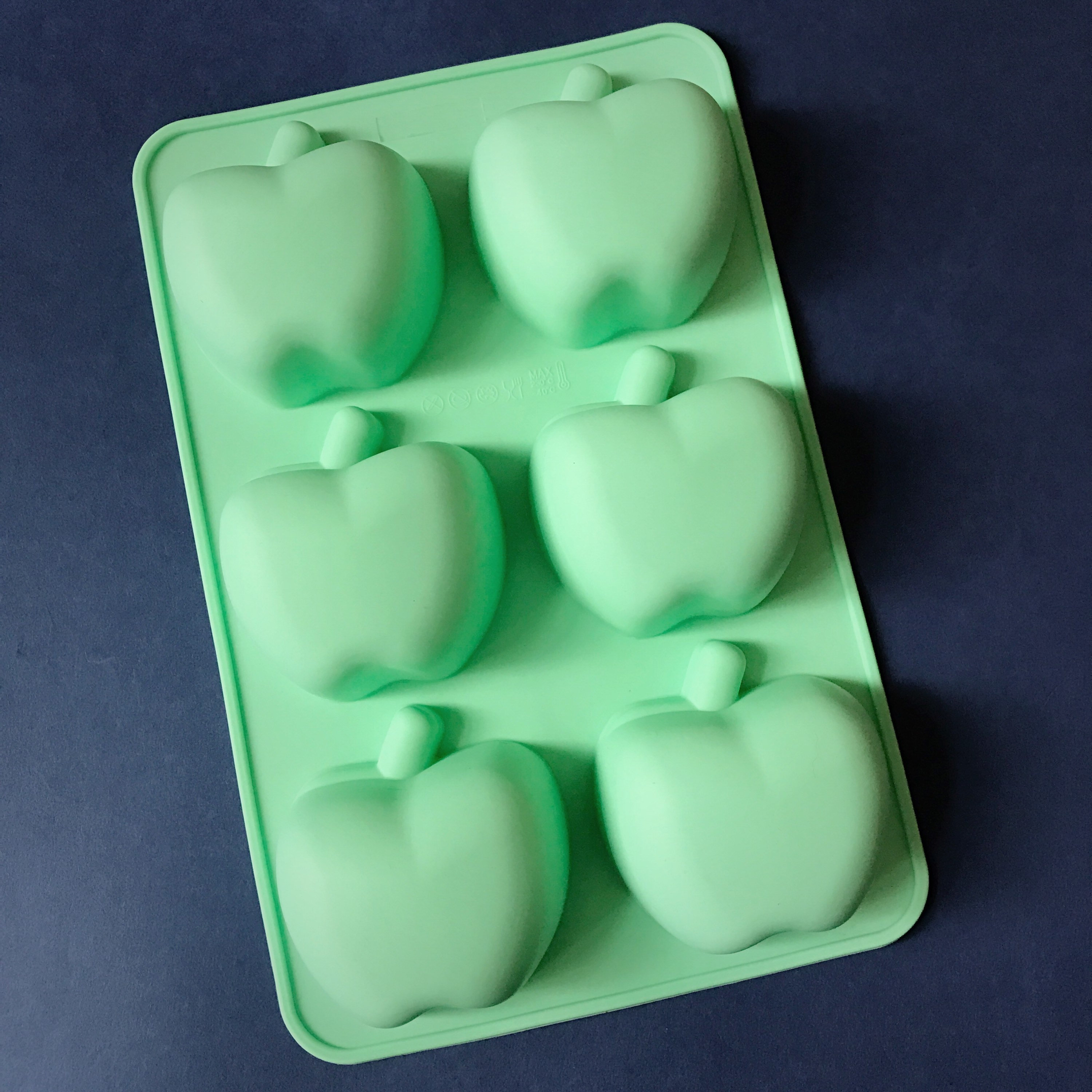 6 cavities Apple silicone soap mold Apple soap mold silicone Etsy