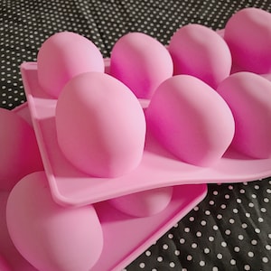 6 Cavities Easter Eggs Silicone Soap Mold Rabbit Soap Mold Silicone Molds  Egg Plaster Mold Ice Mold Silicone Mold Resin Mold Candle Mold 