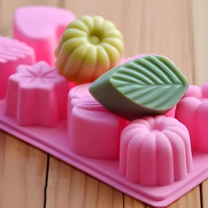 8 cavities Flower silicone soap mold flower soap mold silicone molds Rose plaster mold Ice mold silicone mold resin mold candle mold