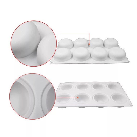 8-cavity round cylinder silicone mold for