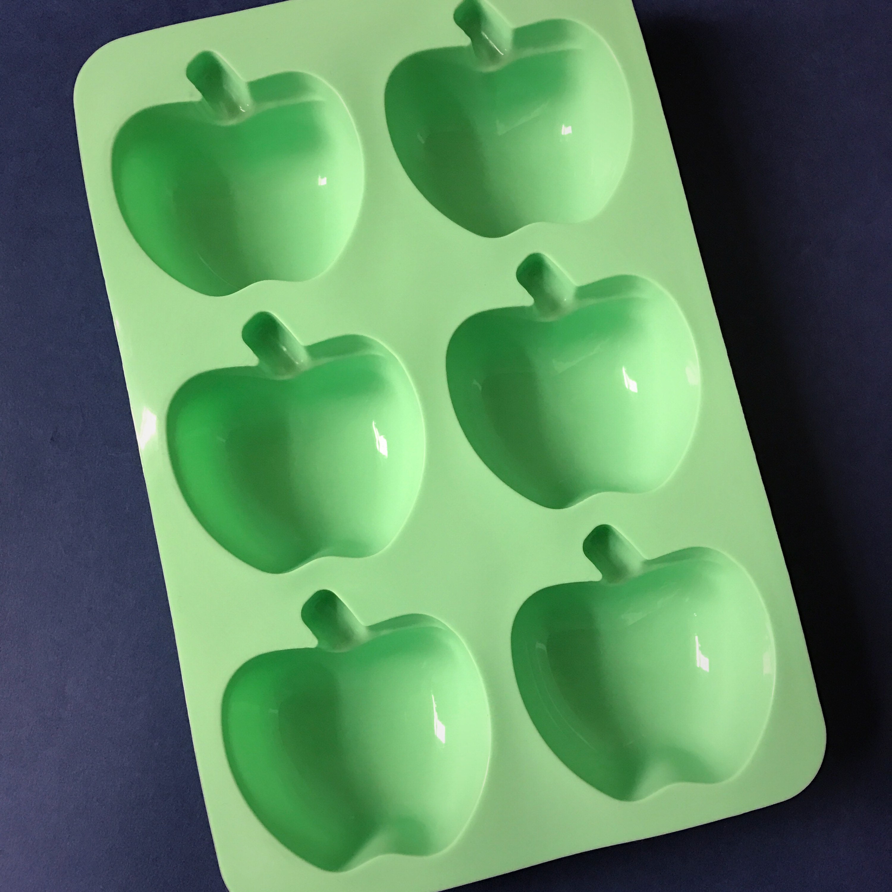6 cavities Apple silicone soap mold Apple soap mold silicone Etsy