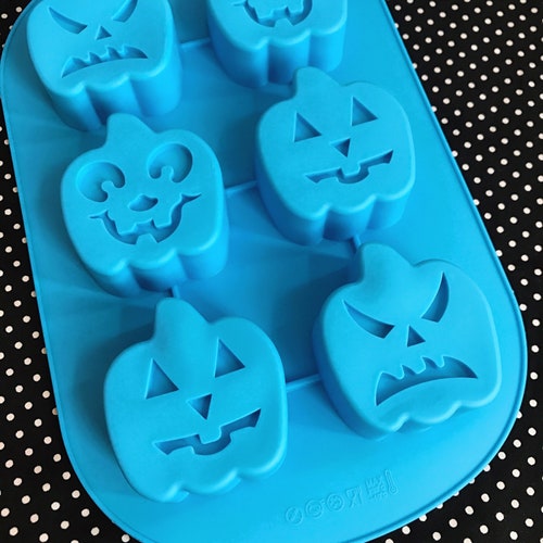 6 Cavities Pumpkin Halloween Silicone Soap Mold Pumpkin Soap Etsy