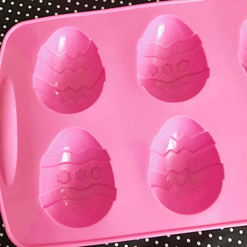 6 Cavities Easter Eggs Silicone Soap Mold Rabbit Soap Mold Etsy