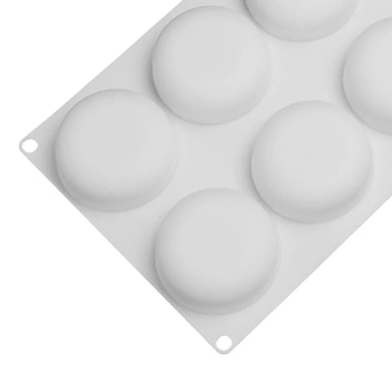 8 cavities Circle silicone soap mold Circle soap mold silicone Etsy