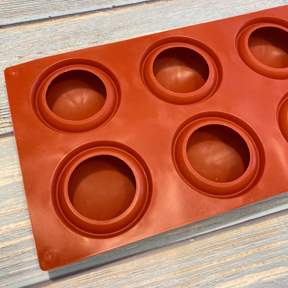 Brown Round 8-Cavity Silicone Soap Mold – World of Aromas