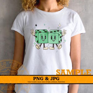 St Patricks Day Cartoon Dice Png Mascot Character Sublimation Images, St Patricks day shirt png jpg printable design