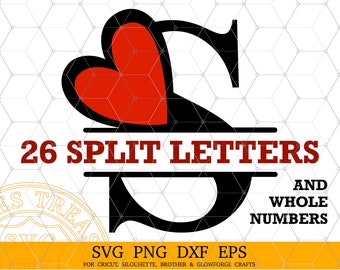 Letras del alfabeto de fuente de monograma de corazón para el día de San Valentín, archivos svg png, monograma de boda Png, imágenes de sublimación de letras de corazón imprimibles Svg Png