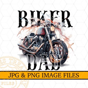 Biker Dad Shirt Design Harley Shirt Png Sublimationsentwurf, Harley Dad Vatertag png, Biker Shirt png, Biker Papa Geschenk, Fahrrad Clipart Png