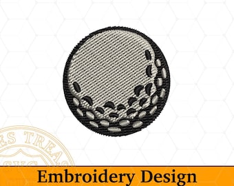 Golf Ball Machine Embroidery Golf Club Hat Design Files in pes hus vp3 vip jef exp emd dst csd Formats