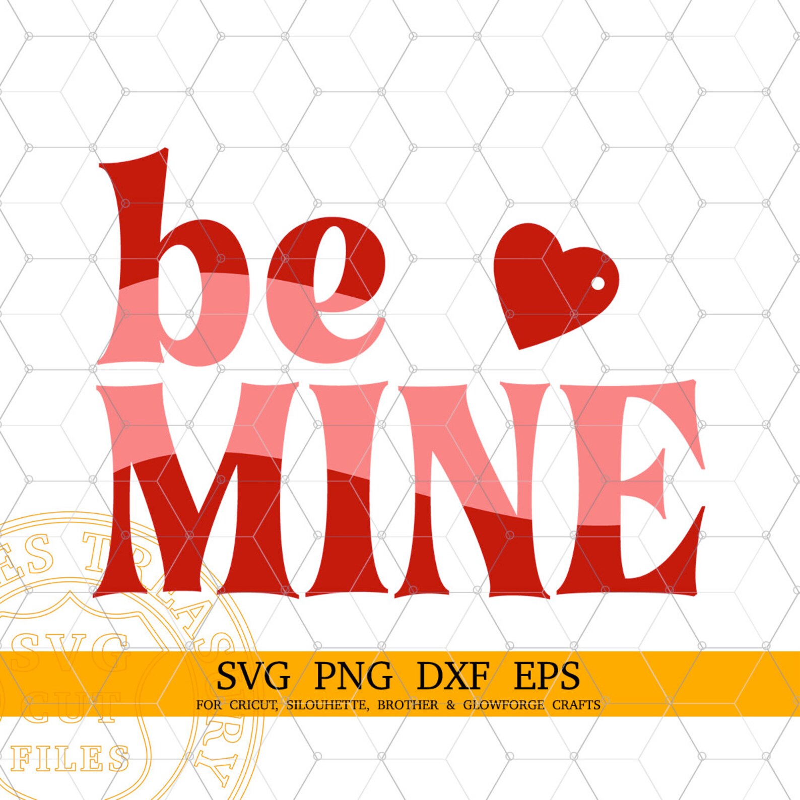 Wavy Valentines Day Svg Files, Be Mine Svg, Heart Svg, Valentines Cut ...