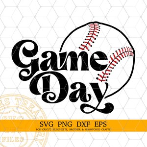 Retro Baseball svg, Game Day Svg, Outline Baseball Mom shirt svg, Sports svg files for Cricut, Silhouette dxf cut file, imagen de sublimación