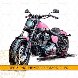 Design sublimato Png per motociclette rosa, clipart Png per motociclette Harley, Png per motociclette rosa, camicia da motociclista per ragazza png, immagine png per motociclista rosa
