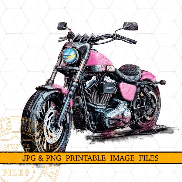 black and pink motorbike