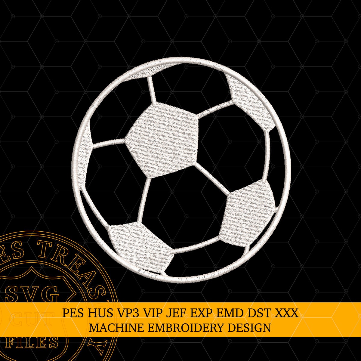 Soccer Ball Embroidery Design Football Embroidery Design Pes Hus Vp3 ...