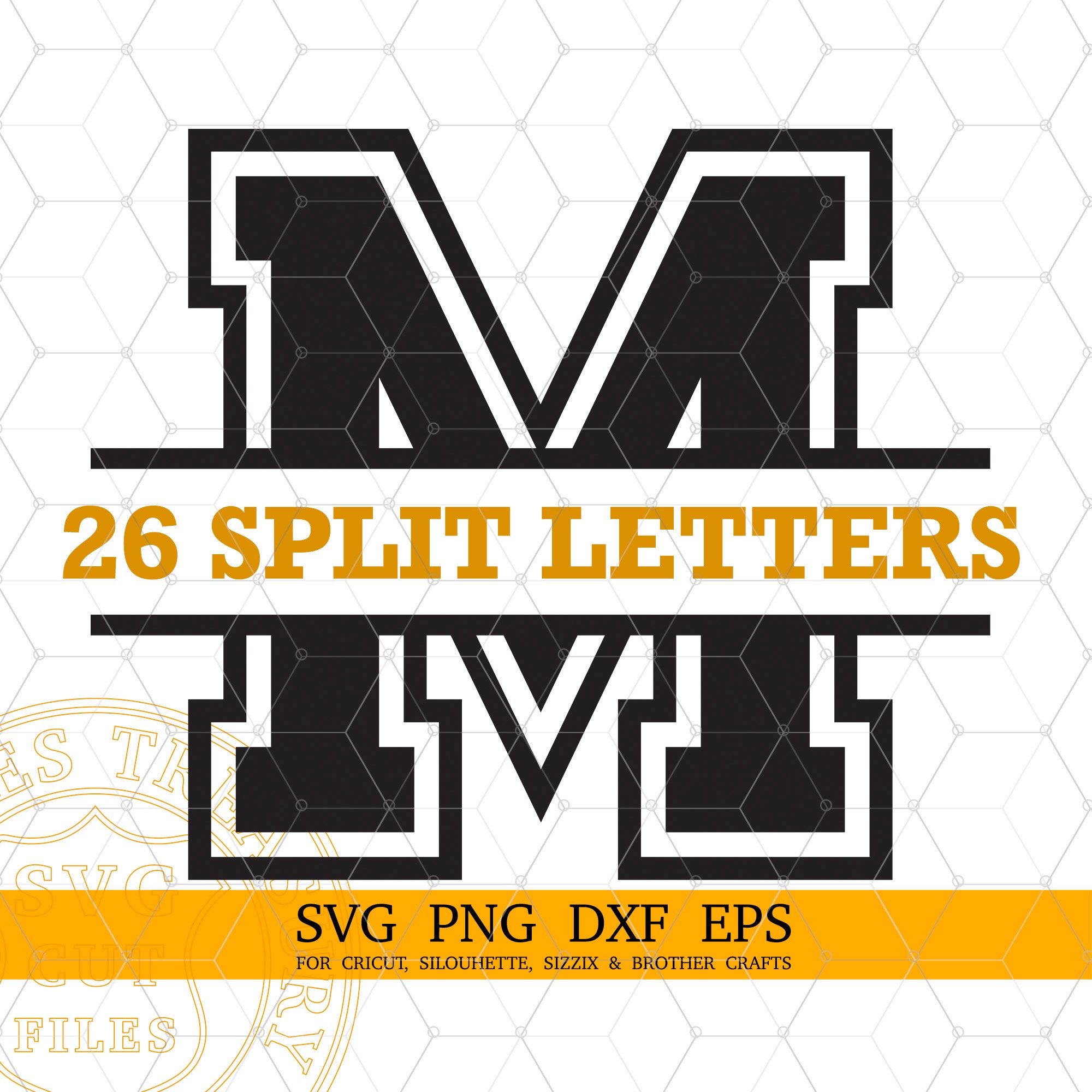 Block Monogram Font Svg Files For Cricut And Silhouette, Circle Monogr –  Tiffs Crafty Creations