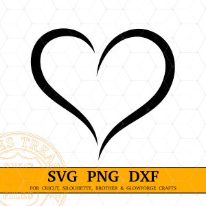 Download digitali istantanei Open Heart Svg, Png, Dxf