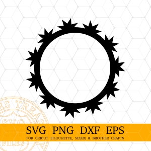 Razor Wire Monogram Svg Razor Svg, Razor blade Svg Cut Files voor Cricut en Silhouette Monogram Frame Svg Png Dxf Eps bestanden